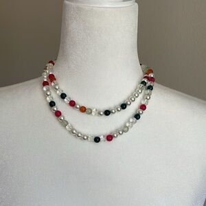 NWT Open Edit Multicolor Beaded Necklace